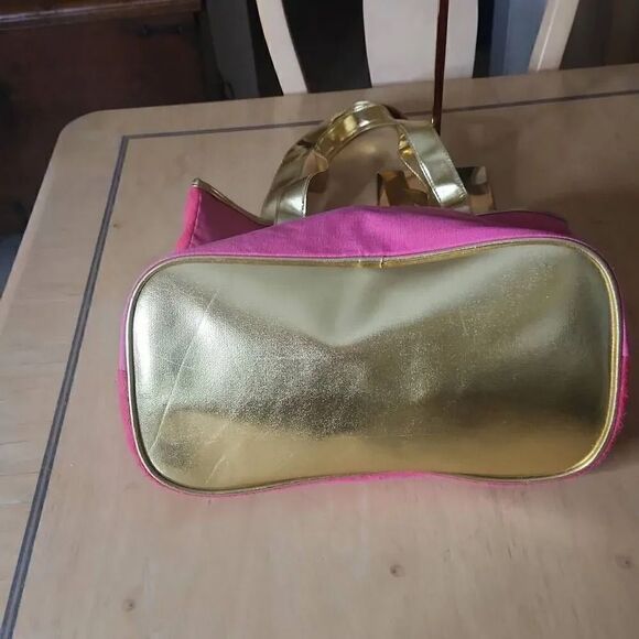 Tweety pink and gold paradise tote bag - Picture 4 of 5